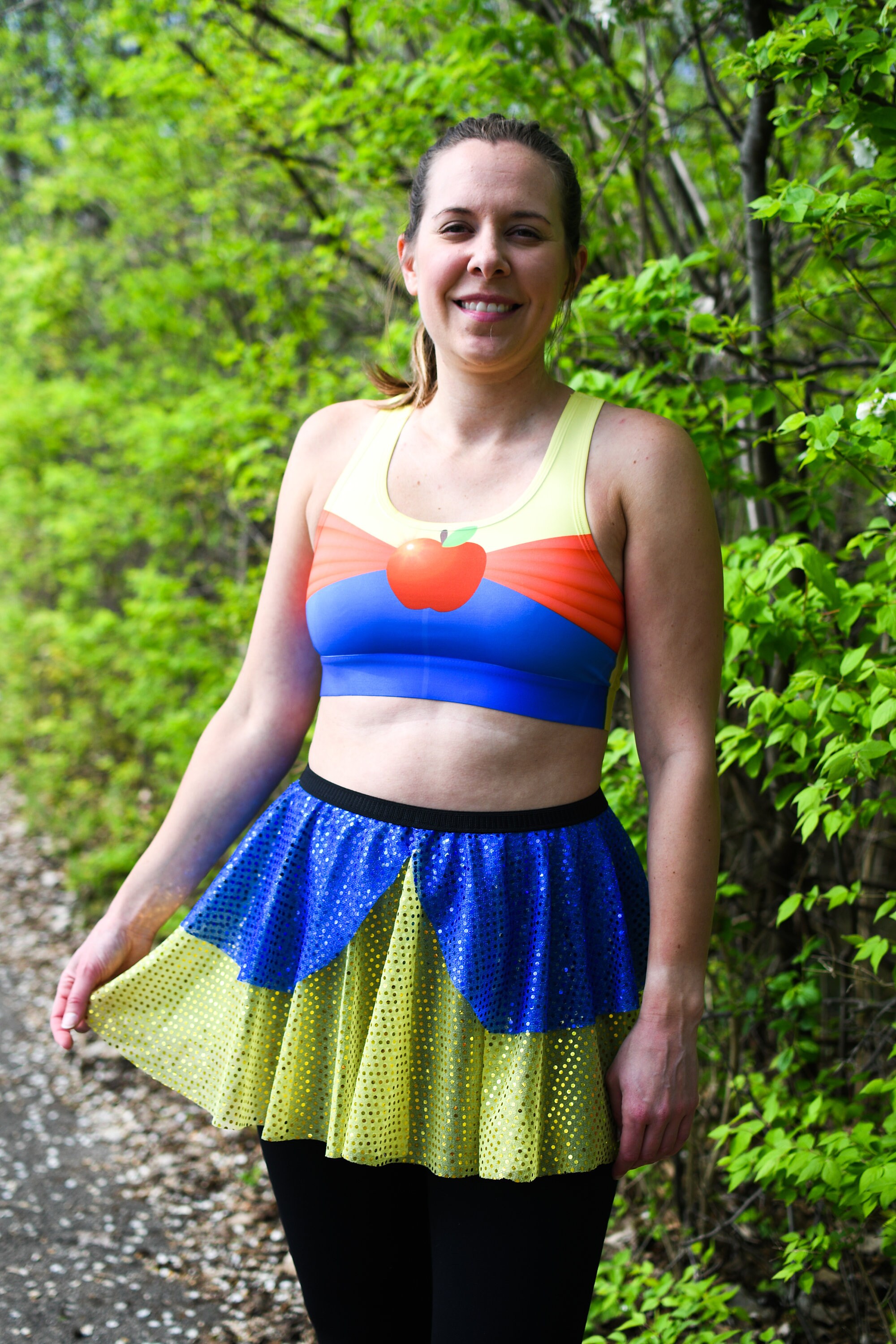 Snow White Running Sports Bra Snow White Sports Bra Costume Etsy