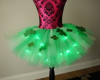 St. Patrick&#39;s Day Tutu, Running Tutu, Shamrock Tutu, Green Tutu, Race Tutu, Clover Tutu, Leprechaun Run