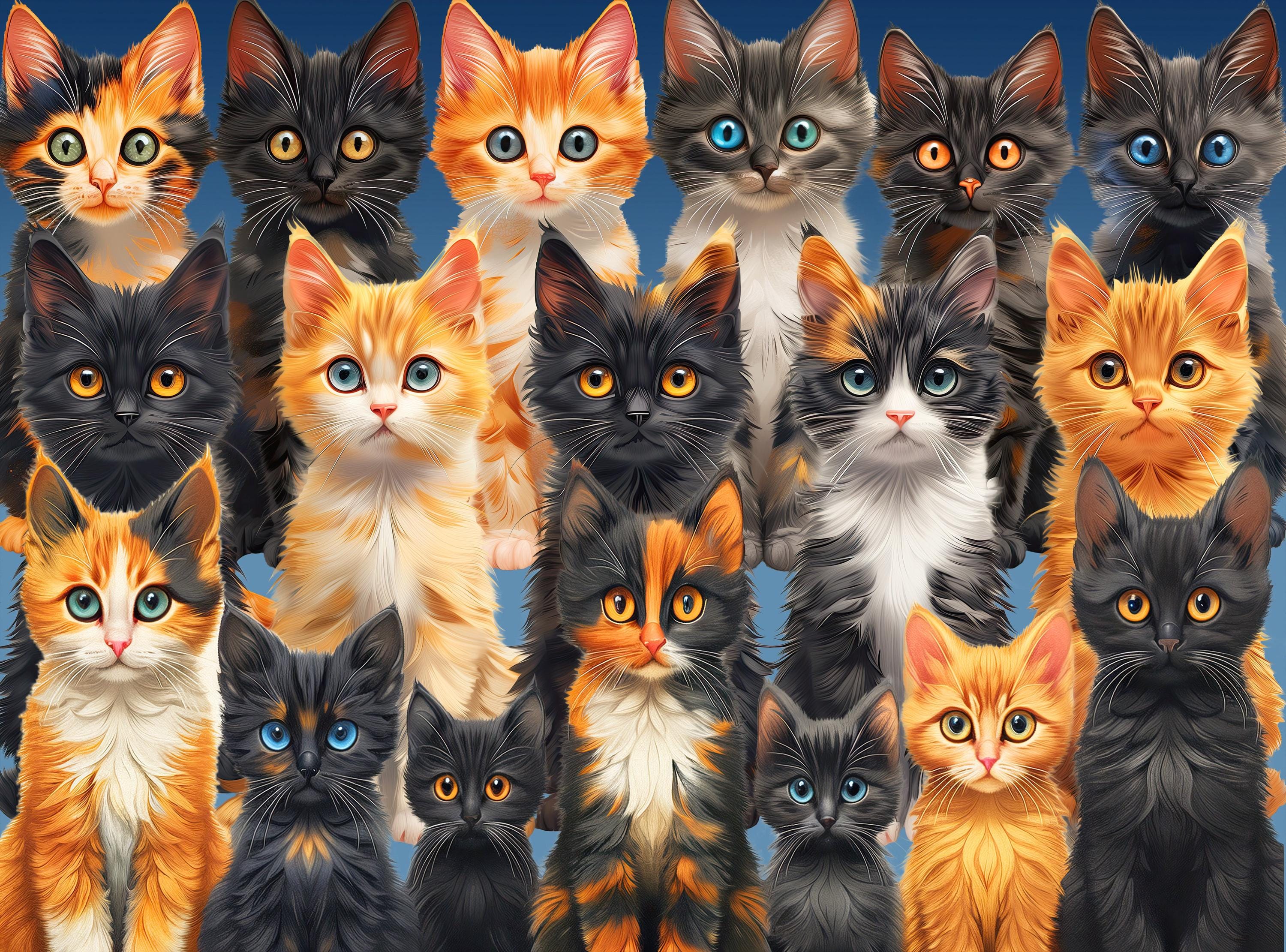 The 1000 Piece Jigsaw Puzzle for Adults - Cute and Colorful Cat