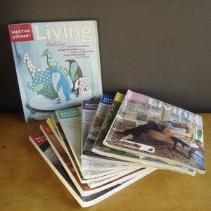1990s Martha Stewart Living Magazines - Issues #55 - 64, 1997, 1998 - MSL Early Years