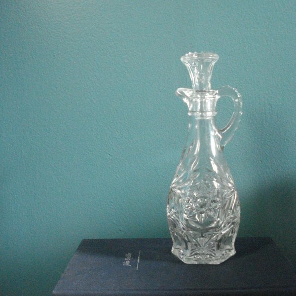 SALE - My How Pretty Your Dish Soap Is -  Vintage Glass Decanter