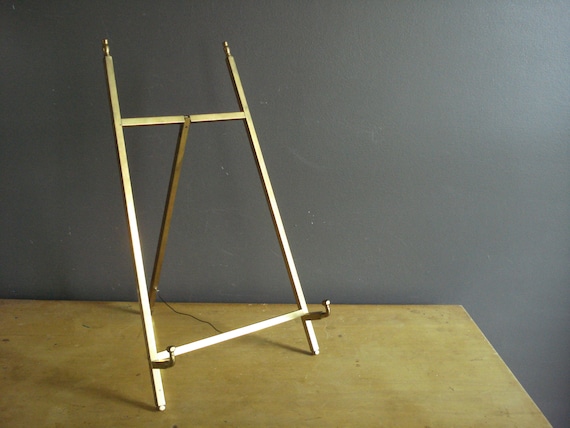 Brass easel for pictures