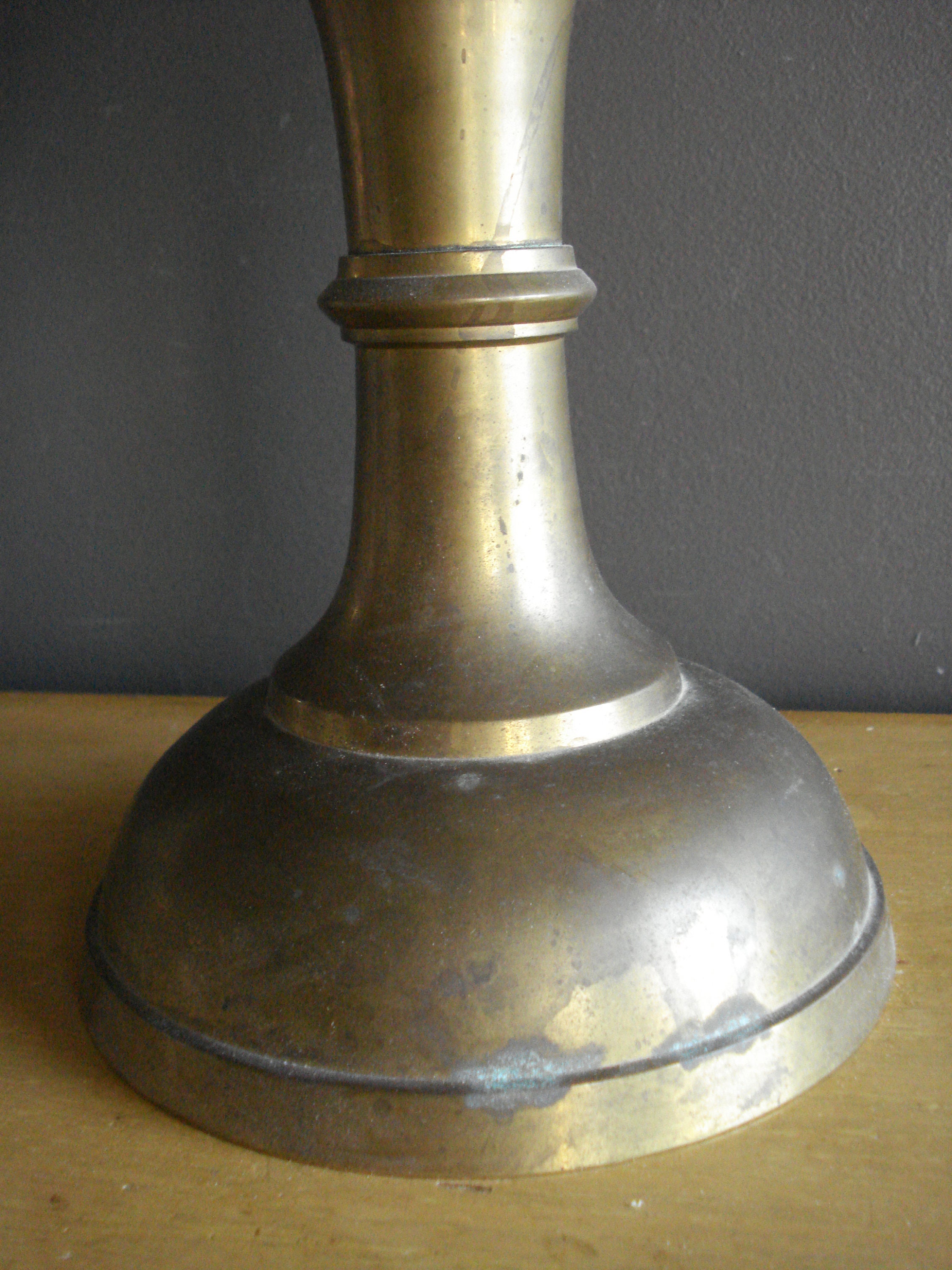 HUGE Vintage Brass Vase Tall Old Brass Vase Extra Large Etsy UK