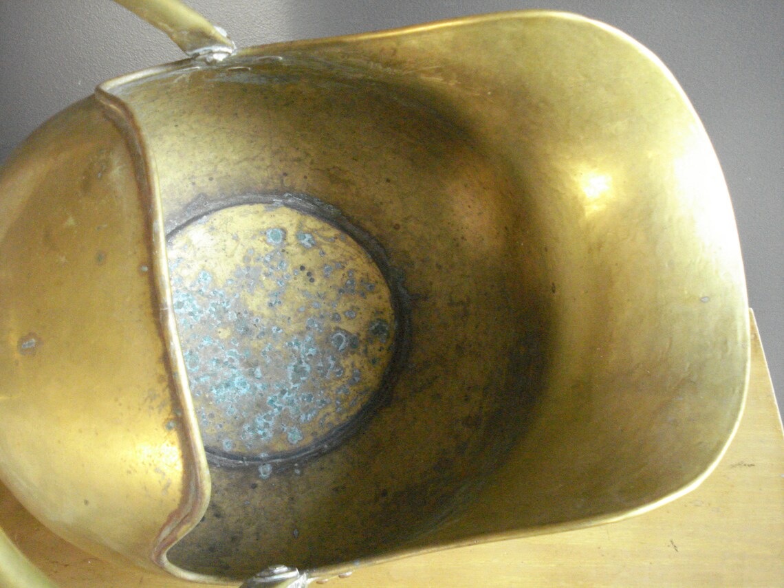 Brass Beast Large Brass Ash or Coal Scuttle Large Brass Etsy