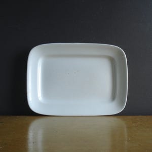Vintage White English Ironstone Platter - Medium Rectangular Serving Plate - Alfred Meakin England - Royal Ironstone China - 1800s