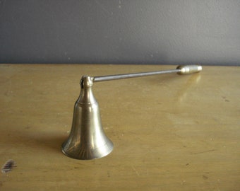 NEW Brass Candle Snuffer with Long Wood Handle 12" Vintage Style NEW Brass Candle Snuffer with Long Wood Handle 12" Vintage Style