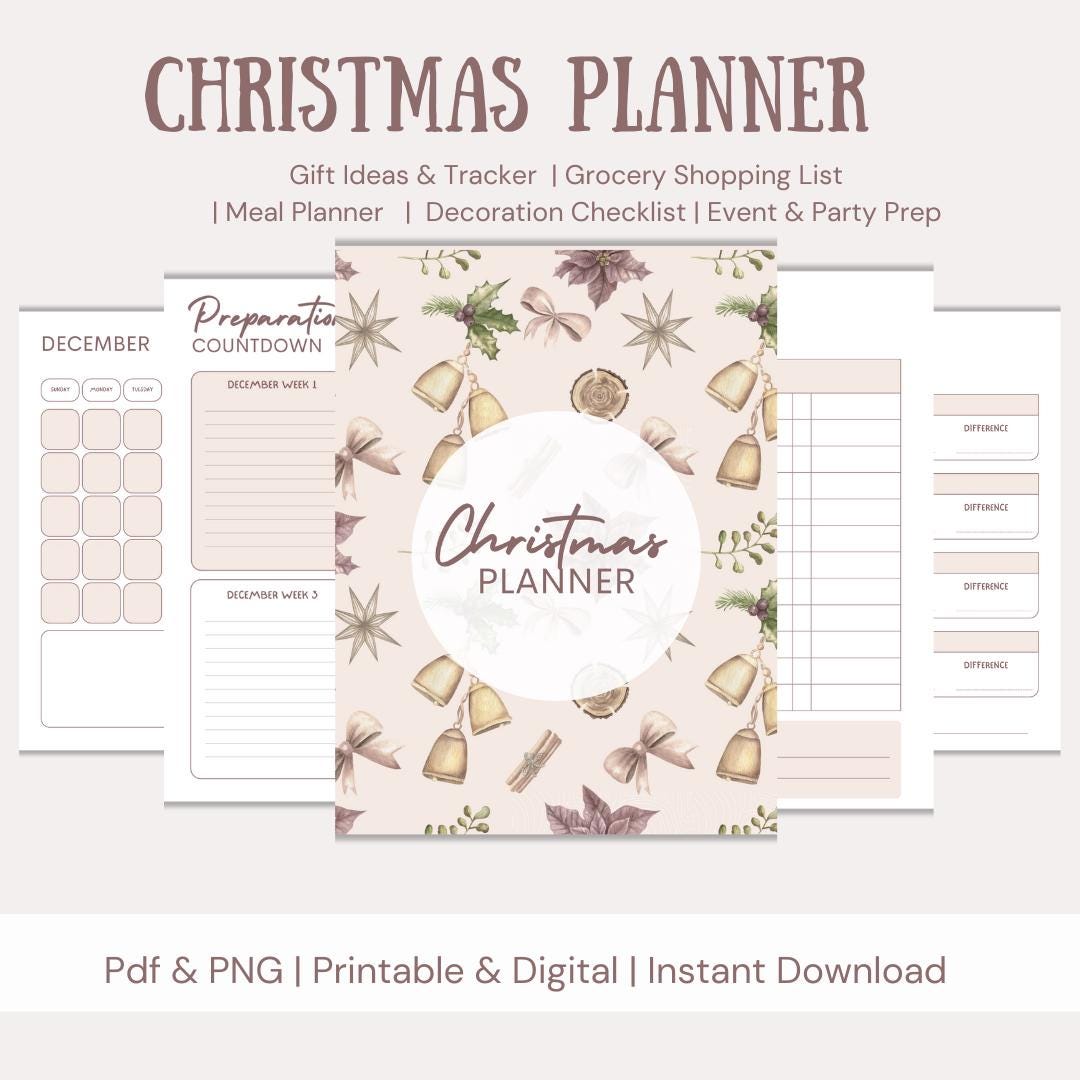 Ultimate Christmas Planner | Printable & Digital Holiday Organizer ...