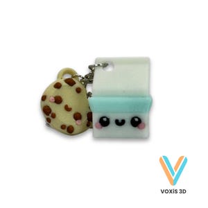 Layers in green | Milk + Cookie Keychains  | Cute 3D Printed Keychain Set  | Backpack & Water Bottle Charm  | 3 Options Available