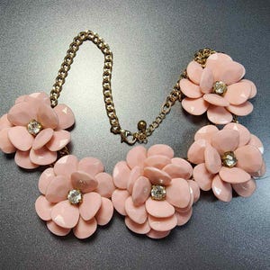 Vintage Blumen Halskette
