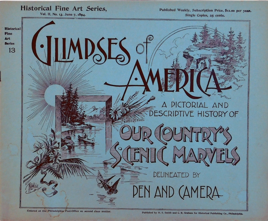GLIMPSES OF AMERICA, 1894 Pictorial History and Photographs Etsy