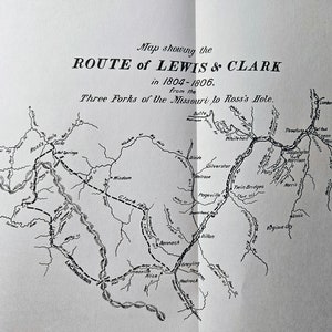 LEWIS & CLARK Vintage Book, The Trail of Lewis and Clark, Volume 2