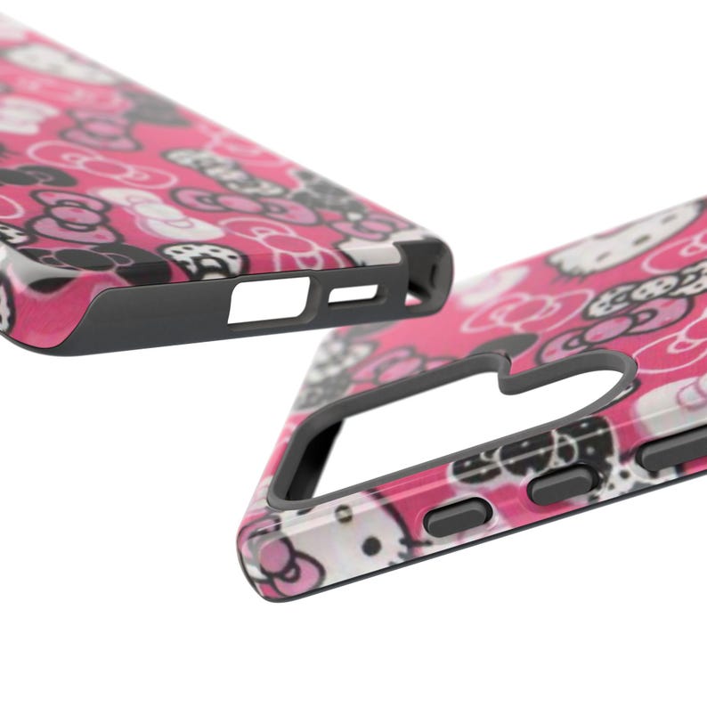 Hello Kitty Bow Pattern Phone Case | Tough Pink Cases image 10