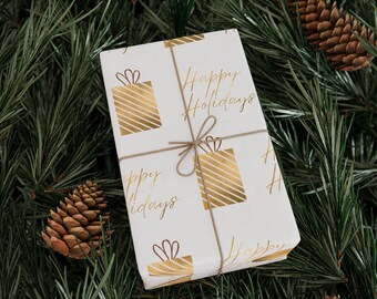 Elegantes Weihnachtsgeschenkpapier: Feiertags-Feier