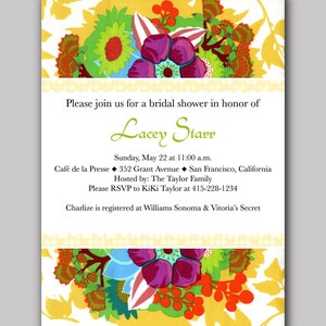 PRINTABLE Bridal Shower Invitation Garden Party image 2