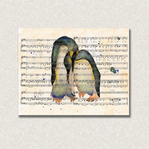 Custom Painting with Sheet Music -Love Notes-Love Letters -Custom Watercolor Sheet Music.