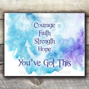 Encouragement Note Cards - Cancer - Divorce - Heartbreak - Death - Depression - SET OF 12 NOTECARDS