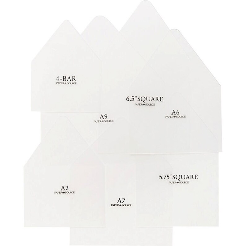 Paper Source Envelope Liner Template Kit 4 Bar A2 A6 A7 Etsy