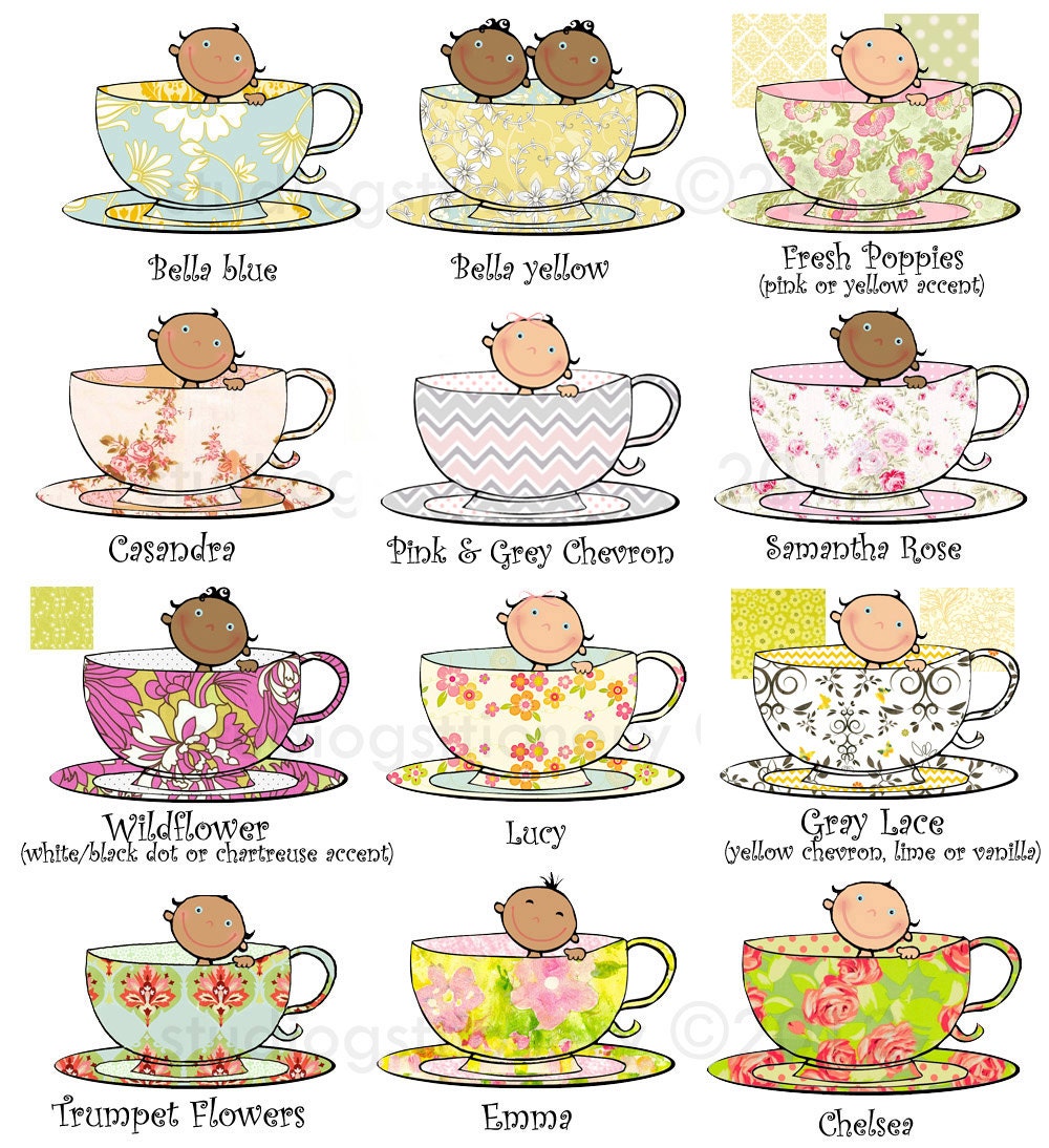 Tea for Two / Baby's Brewing / Baby Sprinkle Baby Shower Etsy