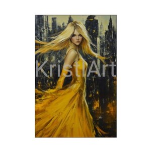 Ritratto di donna sicura in sé ed elegante. STAMPABILE. Arte murale, Ritratto  dipinto a olio, Arte moderna,Poster per casa e ufficio