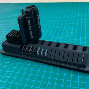 3D Printed Compact Digital Storage Organizer for USB, SD, and Micro SD