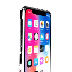 Funda delgada negra de Hello Kitty: diseño de gato kawaii, funda protectora para iPhone, Samsung, Huawei, Google Pixel, tecnología divertida. imagen 7