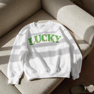 PNG Green Plaid Irish Lucky, St. Patrick's Holiday Sublimation Design, Tshirt PNG