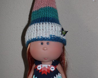 GNOME Nines D'Onil doll Mia and Mio hand knit hat