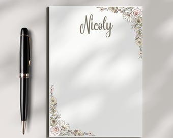 Bloco de notas personalizado – Bloco de notas personalizado para presentes, escritório ou uso diário