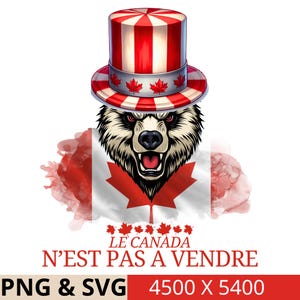 canada is not for sale png and svg 4500 x 5400 Suitable for printing on T-shirt, hat, sticker, magnet, Canada is not for sale