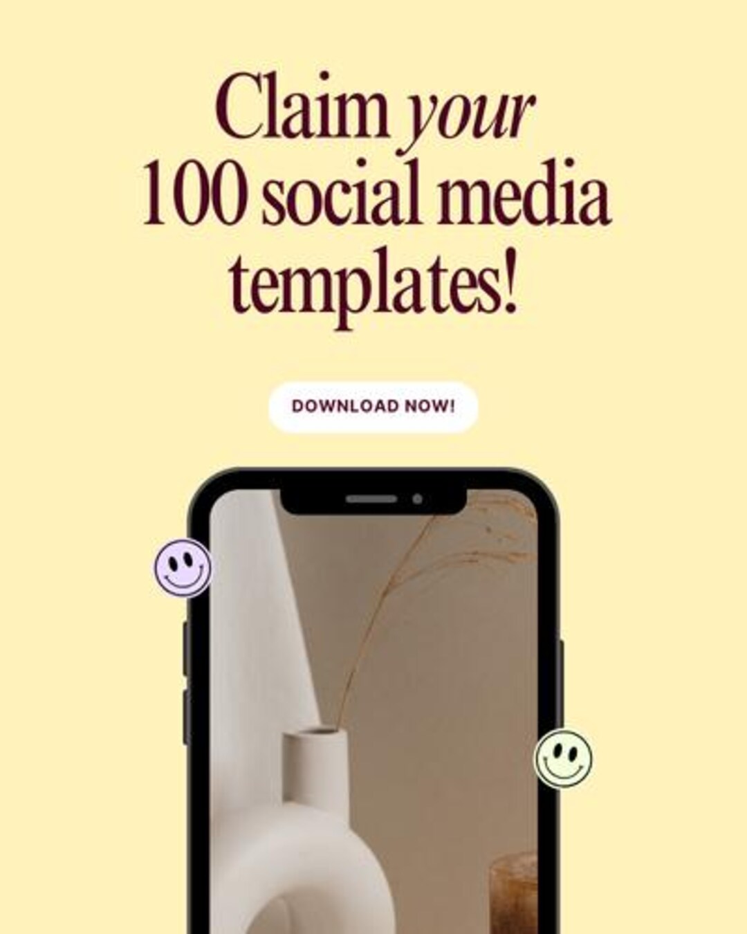 100 Social Media Post Templates! Etsy