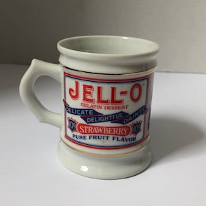 Vintage Franklin Porzellan Erdbeer Jello Becher 1985