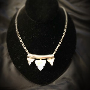 Costume jewelry rhinestone necklace vintage statement piece
