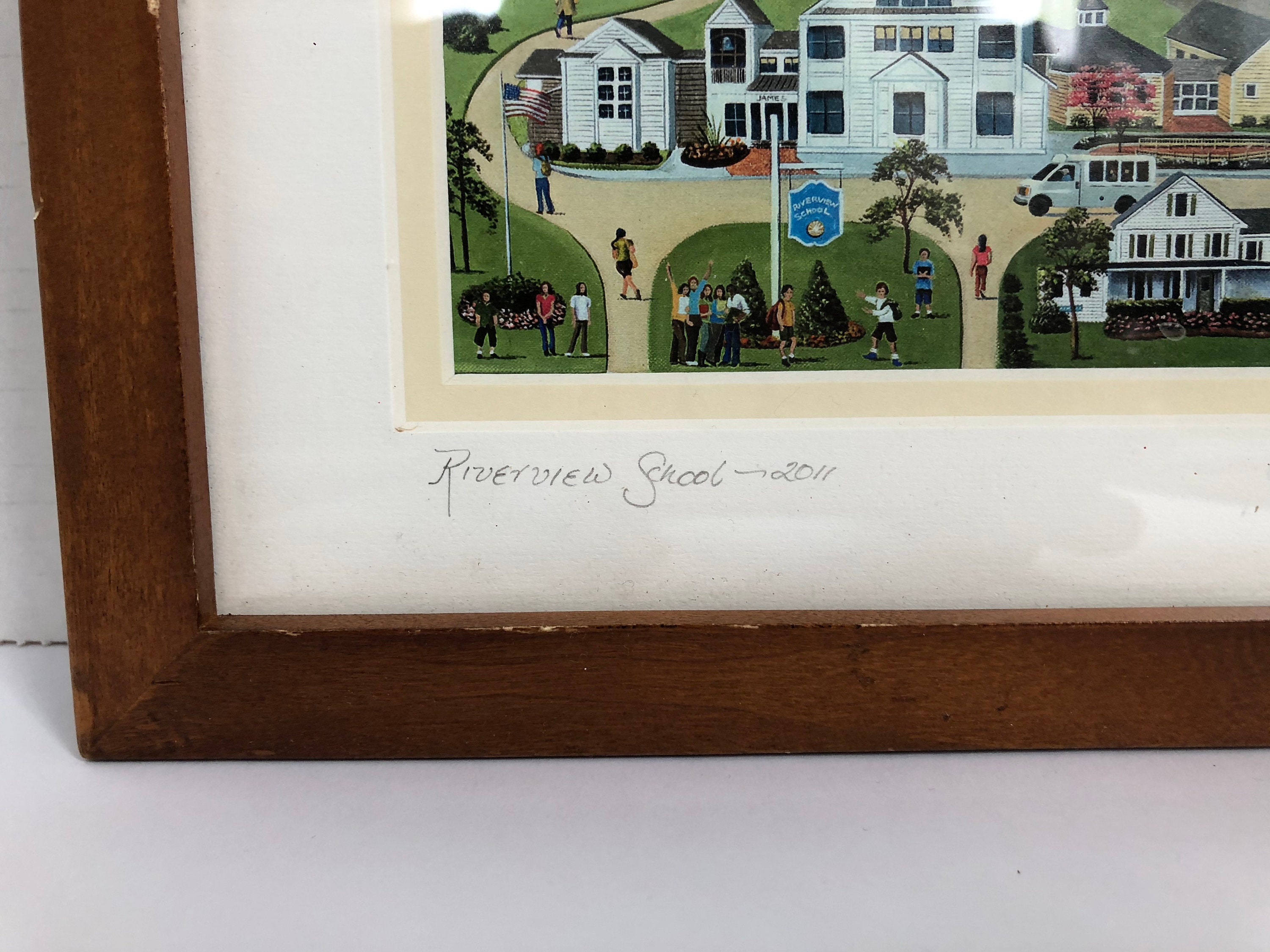 Riverview School of East Sandwich signed art print by Kathryn Etsy
