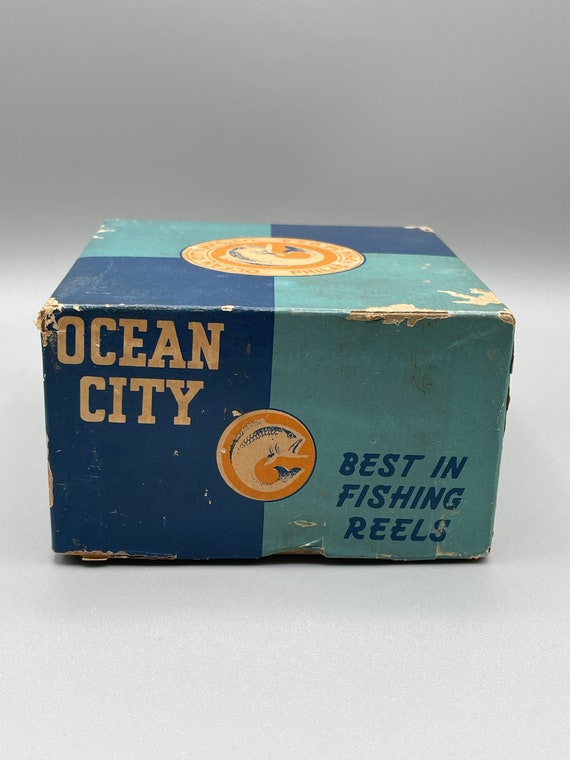 Vintage Ocean City No.36 Fly Reel Box With Original Instruction and Care  Paper. Great Fishing Collectible Made in USA 