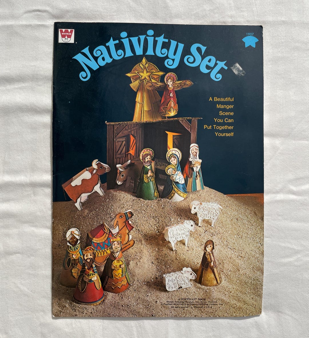 Nativity Set Paper Christmas Nativity Set Paper Card Stock Cut-outs Children's Book ...