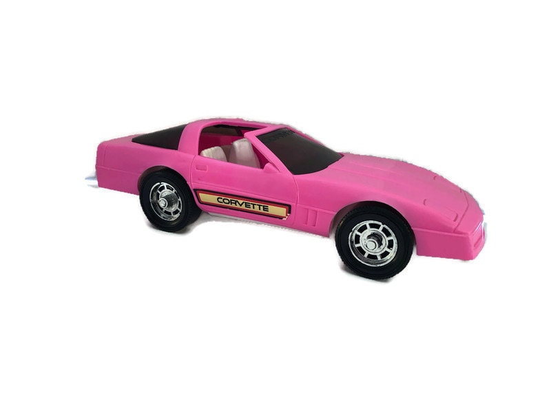 Cama coche corvette rosa