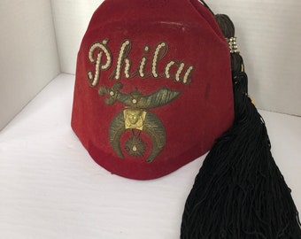 Masonic Red Hat Fez - Etsy