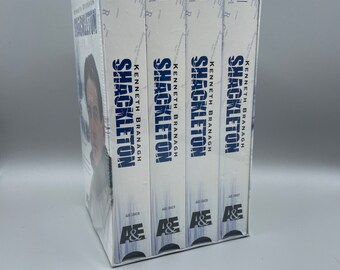 VHS Shackleton boxed set starring Kenneth Branagh AandE TV show based on the Ernest Shackleton arctic expedition