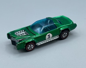 Auto vintage Mattel Hot Wheels Redline Sugar Caddy n. 1 Spectraflame Green del 1969, prodotta a Hong Kong.