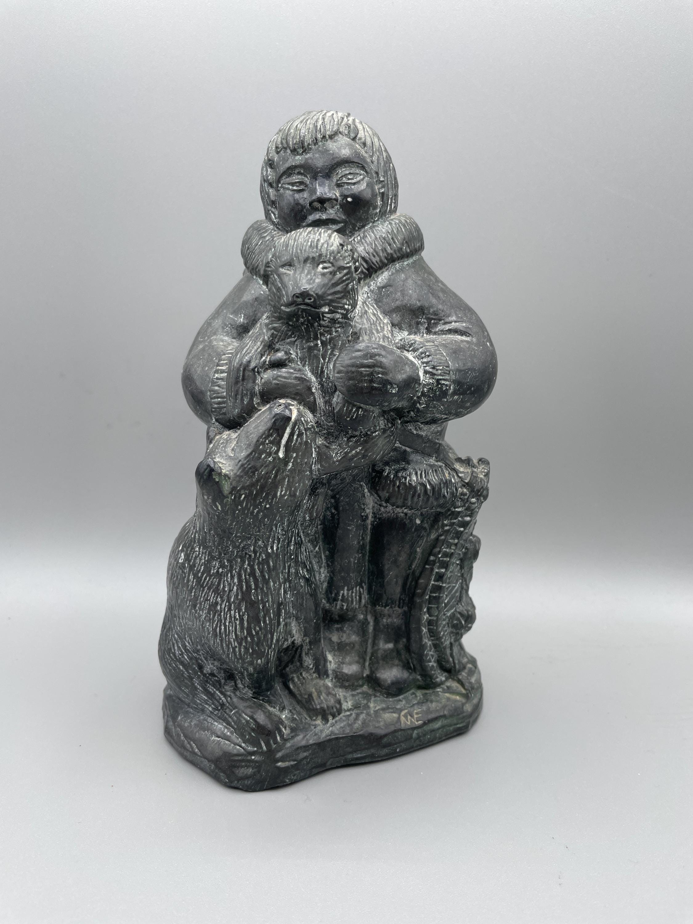 Indigenous Soapstone Sculpture Wolf - Etsy Canada