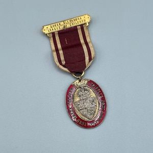 Medalla antigua de insignia de servicio del hospital de enfermeras del Lord Mayor Treloar Cripples Home & College, probablemente data de 1913, Liga de Niños de la Reina Alejandra