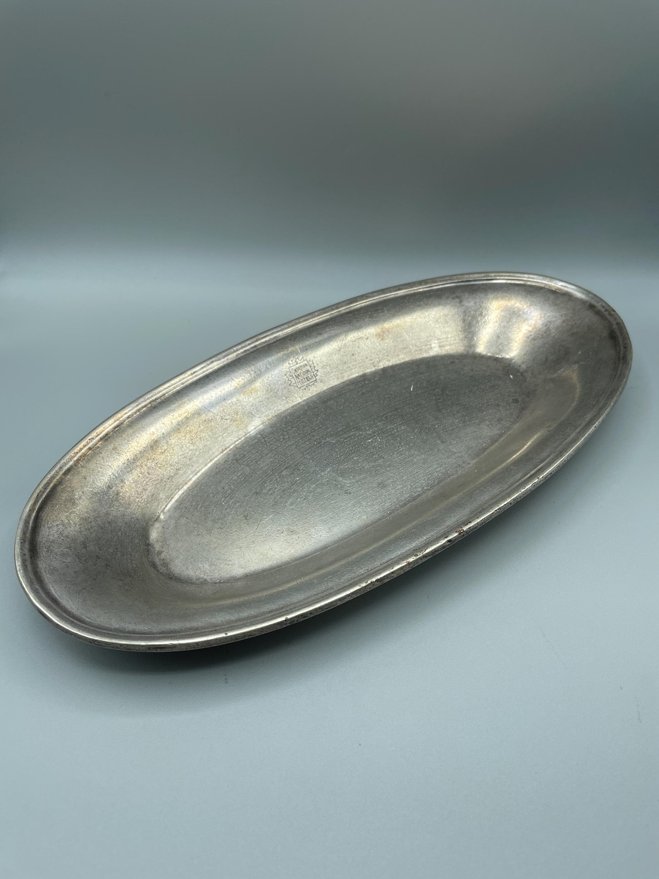 CNR Canadian National Hotels Silver Serving Plate Marlboro Morton