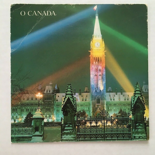 O Canada vinyl record LP played by The Royal Canadian Mounted Police Band French & English