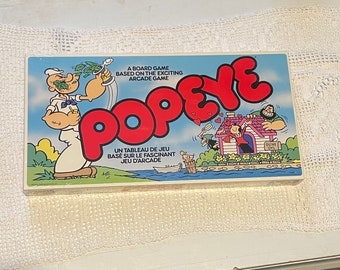 Juego de mesa POPEYE vintage de 1983, nuevo y sellado de fábrica, dibujo animado de Olive Oyl.