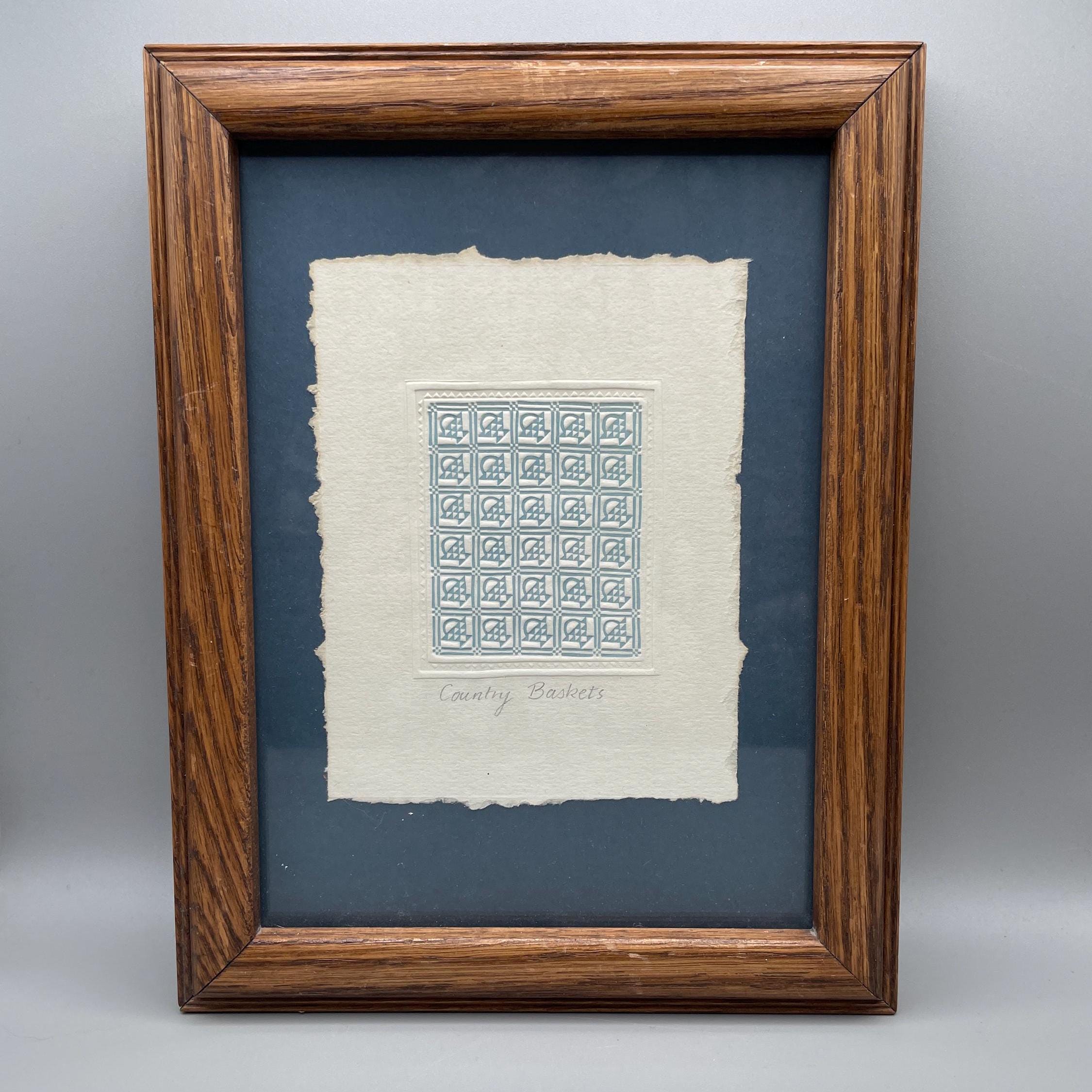 Mary Rutherford Vintage Mary Rutherford Embossed Litho Country Baskets Quilt - Etsy