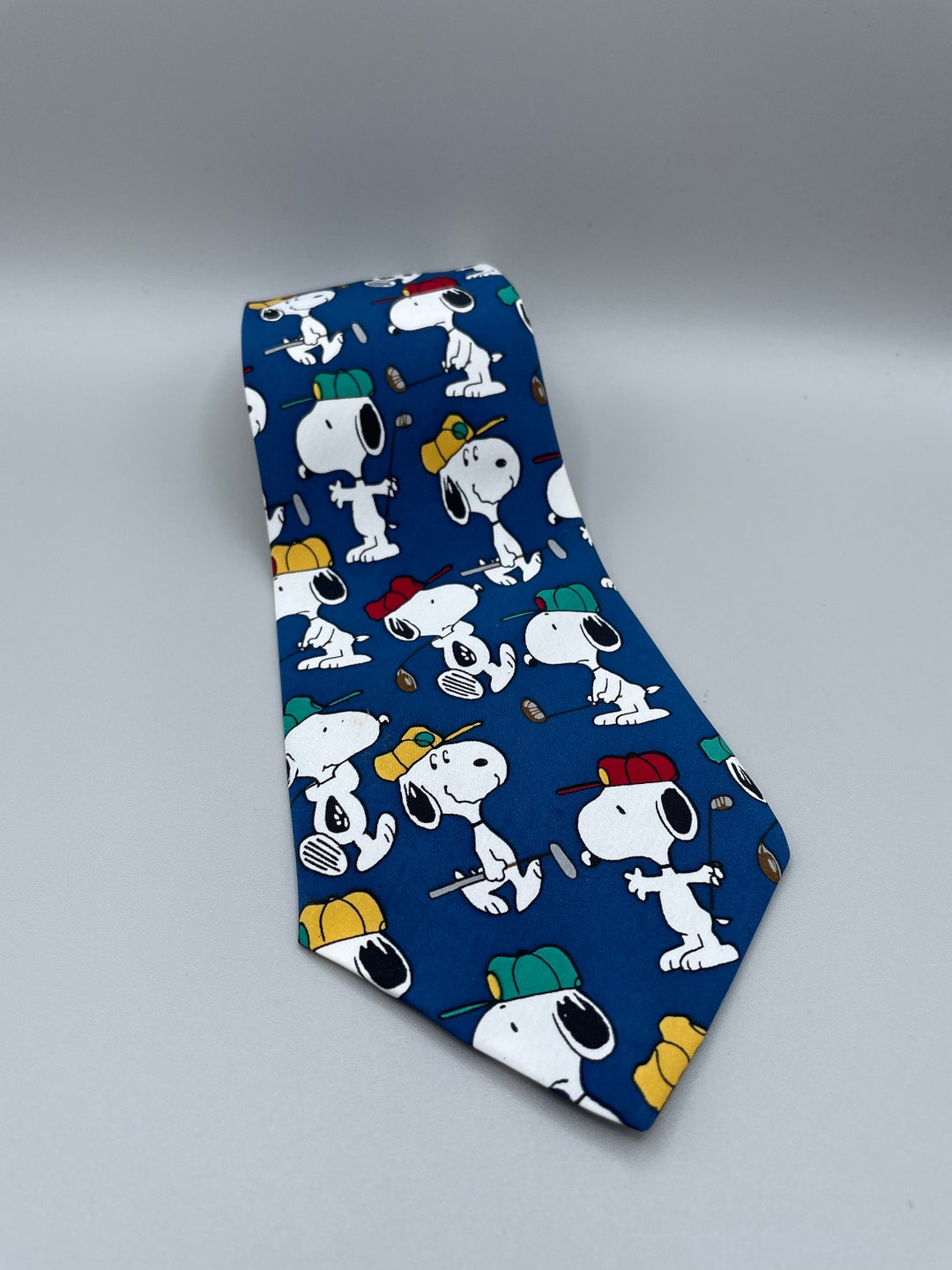 Peanuts Cartoon Snoopy Golf Golfing Necktie Novelty Necktie 56 Inches ...