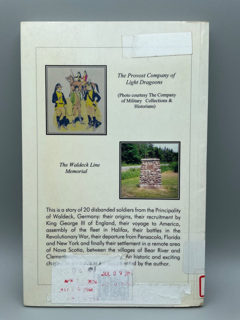 Nova Scotia Waldeckers German Mercenaries Who Fought in the American