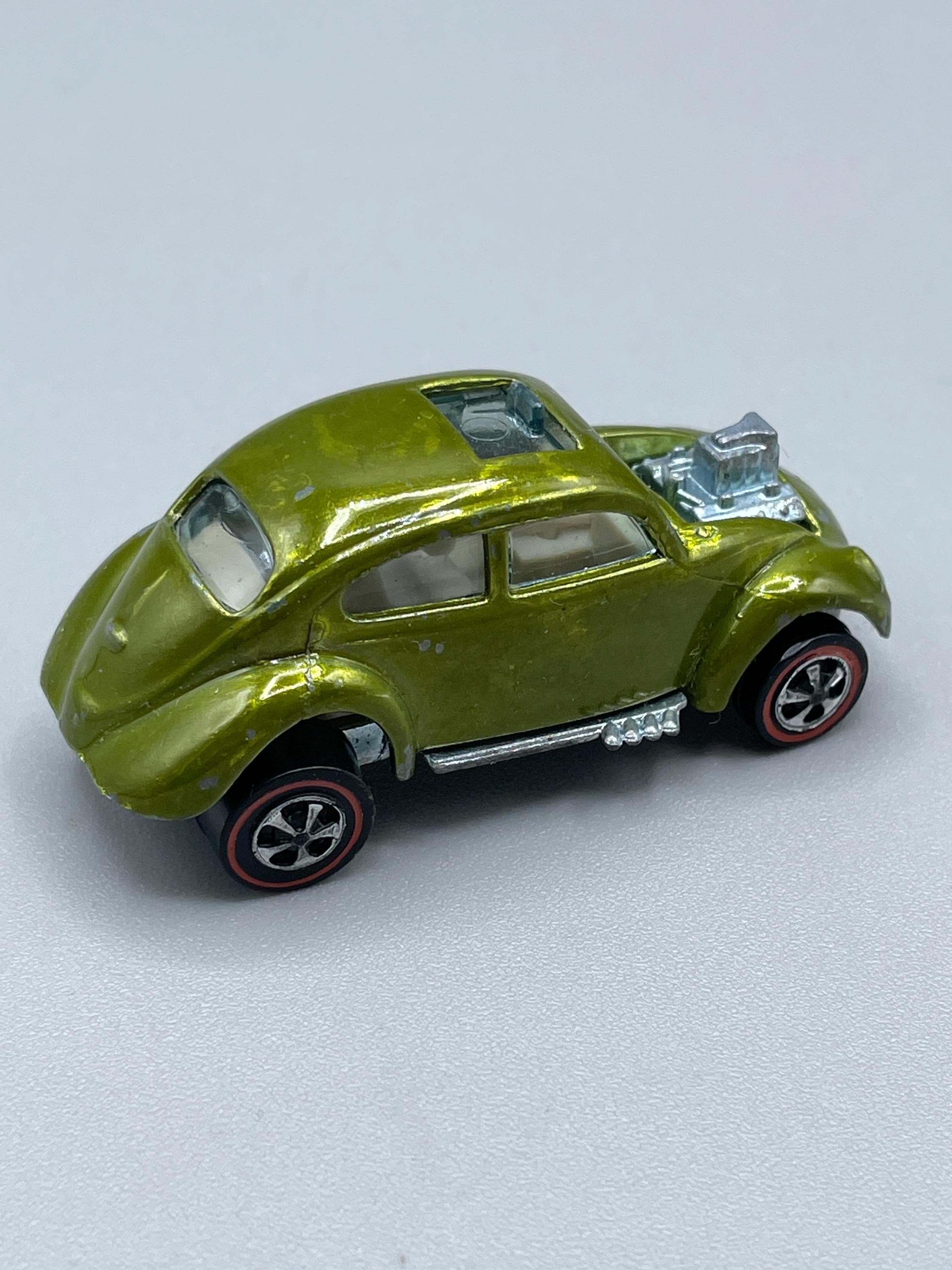 Vintage 1967 Mattel Hot Wheels Redline Custom Volkswagen Car Olive