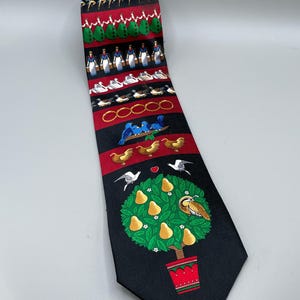 Cravate 12 jours de Noël fantaisie