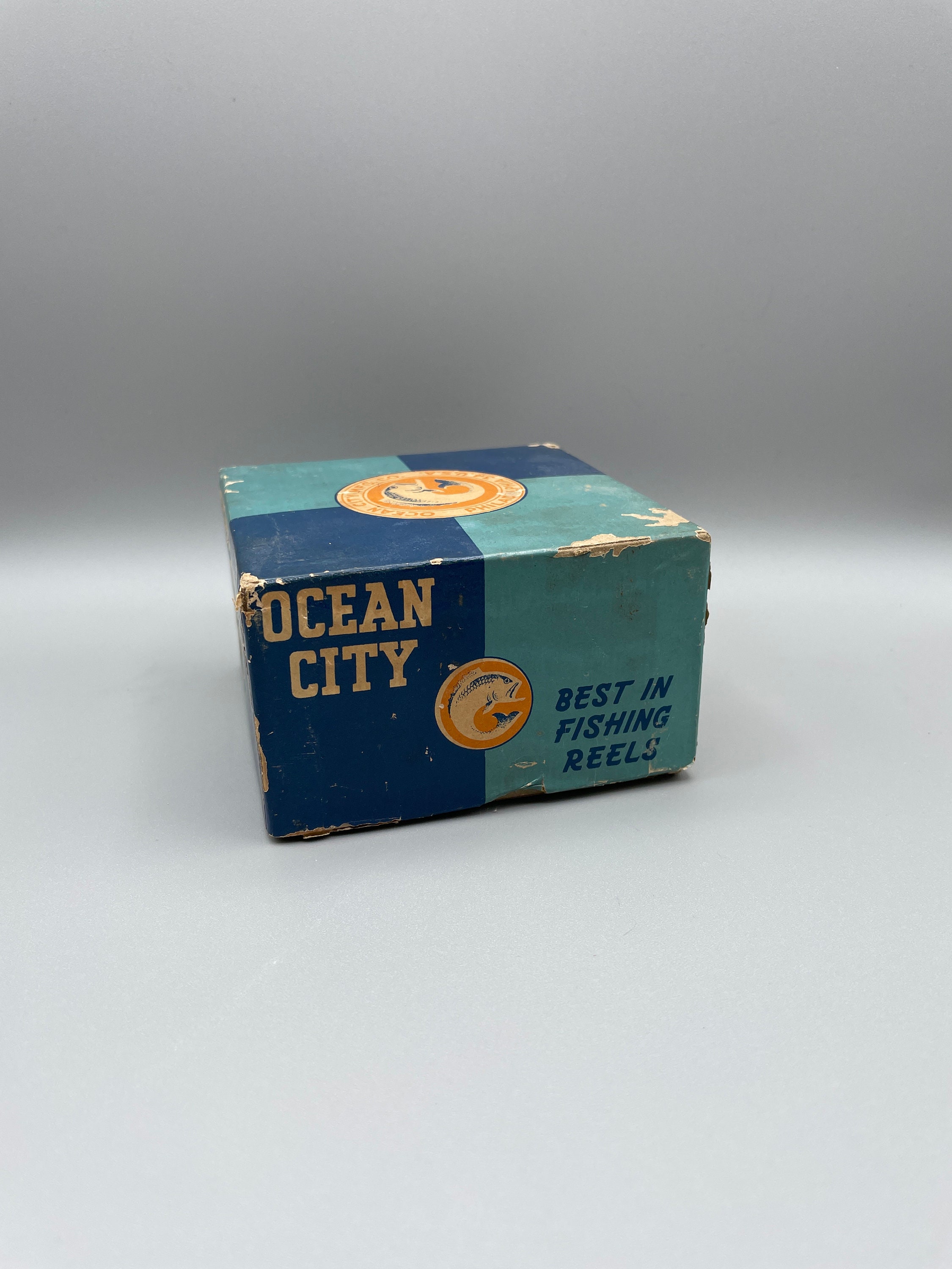 Vintage Ocean City No.36 Fly Reel Box With Original Instruction